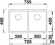 Кухонна мийка Blanco - 523574 SUBLINE 350/350-U - зображення 2