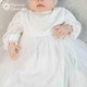 Костюм для крещения девочки Мамине Сонечко, размер 62 «Ляля-Краля плюс » айвори велюр + мешочек для локона в подарок (арт. 11243-2) - изображение 3
