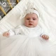 Костюм для крещения девочки Мамине Сонечко, размер 56 «Балерина-лилии» белый велюр + мешочек для локона в подарок (арт. 13050-1) - изображение 4