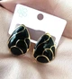 Сережки універсальні Краплі jewelry Золотисті - чорні - зображення 8