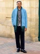 Толстовка на флисе мужская Uniqlo 829372413 XL Голубая (1159851078) - изображение 2