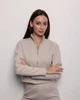 Жіночий костюм Pobedov Twin Кофта + Штани бежевий розмір L - зображення 3