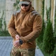 Флісова кофта R-Military Shark Skin з нейлоновими накладками койот розмір S - зображення 6