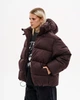 Женская зимняя куртка Tur Wear Хлоя утепленная синтепухом шоколадная размер S-M - изображение 7