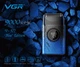 Аккумуляторная мужская электробритва VGR V-377 Blue Edition для бритья бороды и усов шейвер для идеальной гладкости - изображение 4