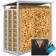 Металлическая дровница KESSER 3,3 м³ 188x70x183 см Серая - изображение 6