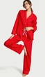Піжама фланелева Victoria's Secret Victoria's Secret Flannel Long Pajama Set червона у рожевий горошок XL - изображение 1