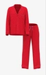 Піжама фланелева Victoria's Secret Victoria's Secret Flannel Long Pajama Set червона у рожевий горошок XL - изображение 2