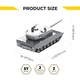 Коллекционная модель-конструктор Metal Time Leopard 2 Танк (MT079) - изображение 12