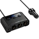 Розгалужувач прикурювача для авто на 3 гнізда Hoco Z64 | 2USB/2Type-C, 15W USB+240W DC| - зображення 1