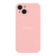 Чохол Silicone Case Full Size with Frame для iPhone 13 06.Light Pink - изображение 1