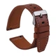 Ремінець Универс 20mm Leather strap with straight tip для Samsung/Amazfit/Huawei Brown - изображение 1
