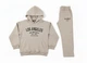Дитячий теплий спортивний костюм (худі + штани) Zara 80837 110 см Бежевий - зображення 2
