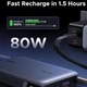 Портативна зарядна станція (павербанк) UGREEN 20 000 мАг 145W для ноутбуків, планшетів та смартфонів PB551 Gray - зображення 3