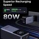Портативная зарядная станция (павербанк) UGREEN 20 000 мАч 130W для ноутбуков, планшетов и смартфонов PB723 Gray - изображение 4