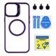 Чохол TPU+PC+Metal Stand Case with MagSafe and Camera Lenses для iPhone 13 Pro Max Колір Dark Purple - изображение 10