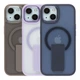 Чохол TPU+PC FlexGuard Magnetic Ring Stand для iPhone 15 Колір Purple - изображение 13