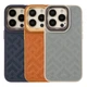 Чохол Kajsa Briquette Collection Rhombus для iPhone 15 Pro Колір Light Grey - изображение 14