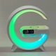 Портативна колонка з RGB-підсвічуванням BT/TF/Wireless Charger/USB/FM/AUX/Clock 15 Вт - зображення 2