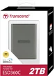 Портативный SSD 2TB USB 3.2 Gen 2x2 Type-C ESD360C R2000/W2000MB/s Серый Transcend 000331733 - изображение 4