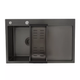 Кухонна мийка GS7850-6R накладна 780x500 мм, поверхня PVD GAPPO GS7850-6L - зображення 1