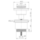 Донний клапан WHR 103, автомат, Ø63мм, 1 1/4", хром WEZER WHR 103 - изображение 5