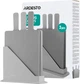 Набор кухонных досок на подставке Ardesto Fresh 24.1х33х7.9 см пластик 3 шт (AR1403GRB) - изображение 1