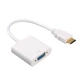 Перехідник HDMI - VGA White (адаптер-конвертер) 1080Р - зображення 1