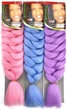 Канекалон Ultra BRAID-X-pression premium 2230 довгий однотонний рожевий термостійкий метровий довжина 100см Вага 165грам - зображення 2