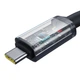 Кабель Baseus Crystal Shine USB-C to USB-C PD3.0 100W USB 3.2 4K@60Hz 20Gb 5A 1.5m Black (P10318204111-00) - изображение 5