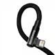 Кабель Baseus MVP 2 Elbow-shaped USB 2.0 to Lightning 2.4A Fast Charging 2m Black (CAVP000101) - изображение 4