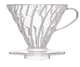 Пуровер HARIO V60 для заваривания кофе 02 (1-4 чашки) прозрачный пластиковый - изображение 1