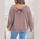 Стильний жіночий світшот Shein Розмір 0XL Пудровий 1721 - зображення 2