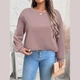 Стильний жіночий світшот Shein Розмір 0XL Пудровий 1721 - зображення 3