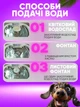 Автопоїлка для котів і собак з аккумулятором поїлка з датчиком руху автономна Smart Wireless Pet Water Fountain бездротова, питний фонтан з фільтром 2.6 Л - зображення 10