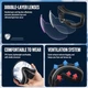 Маска лыжная REVO Двойное стекло / Горнолыжные очки защита UV400 Зеркальное стекло, черная оправа, черный ремешок - изображение 14