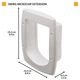 Тоннель Ferpalst Extention для дверей Swing Microchip White - изображение 2
