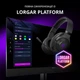 Ігрова гарнітура Lorgar Noah 702 Wireless Gaming Headset Black (LRG-GHS702) - зображення 9