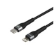 Кабель USB Ridea RC-XS51 X-Silicone Type-C to Lightning 30W 2m Колір Чорний - изображение 4
