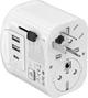 Сетевое зарядное устройство Gembird Travel Power Adapter 15W 2 x USB-A + 1 x USB-C White (TPA-EU2A1C15-01-W) - изображение 1