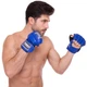 Перчатки для смешанных единоборств MMA на липучке размер XL Кожа TOP KING Ultimate синий TKGGU - изображение 3