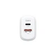 Мережевий зарядний пристрій ArmorStandart Poweraze 20W GaN Type-C + USB-A White (ARM87066) - зображення 3