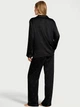 Піжама Сатинова (сорочка + штани) Victoria's Secret Signature Satin Shine Long Pajama Set XXL Regular Чорний (27178713D) - зображення 2