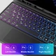 Чехол клавиатура CHESONA для iPad Pro 12.9 iPad Pro 6/5/4/3 поколения 2022 2021 2020 и 2018 лет - изображение 4