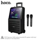 Портативна бездротова колонка Bluetooth акустика з екраном та двома мікрофонами Hoco DS70 |BT5.0, USB/AUX/TF, 60W, 3h, EQ| - зображення 8