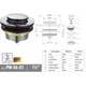 Донний клапан для ванни Koer PW-06-01 1 1/2'' автоматичний СLICK-СLACK (Колір хром) (KR5799) ( 29578 ) - зображення 5