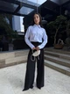 Жіноча шовкова сорочка білий 50/52 - зображення 7