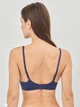 Бюстгальтер без косточек бесшовный с Push-up бесшовный brabrabra 015С 70A Темно-синий (6907207995310) - изображение 2