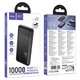 Павербанк 10000mAh зі швидкою зарядкою 22.5W HOCO J159 2USB, 1Type-C Чорний - зображення 2