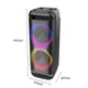 Беспроводная караоке колонка с двумя микрофонами, пультом и RGB-подсветкой Sing-e ZQS8288 Черный - изображение 3